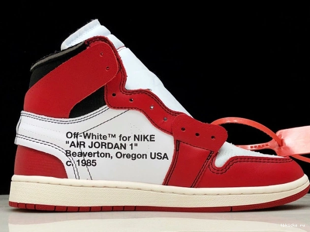 Cheap TB Air Jordan Ten Off-White Chicago AA3834-101 The 1 Retro 0707